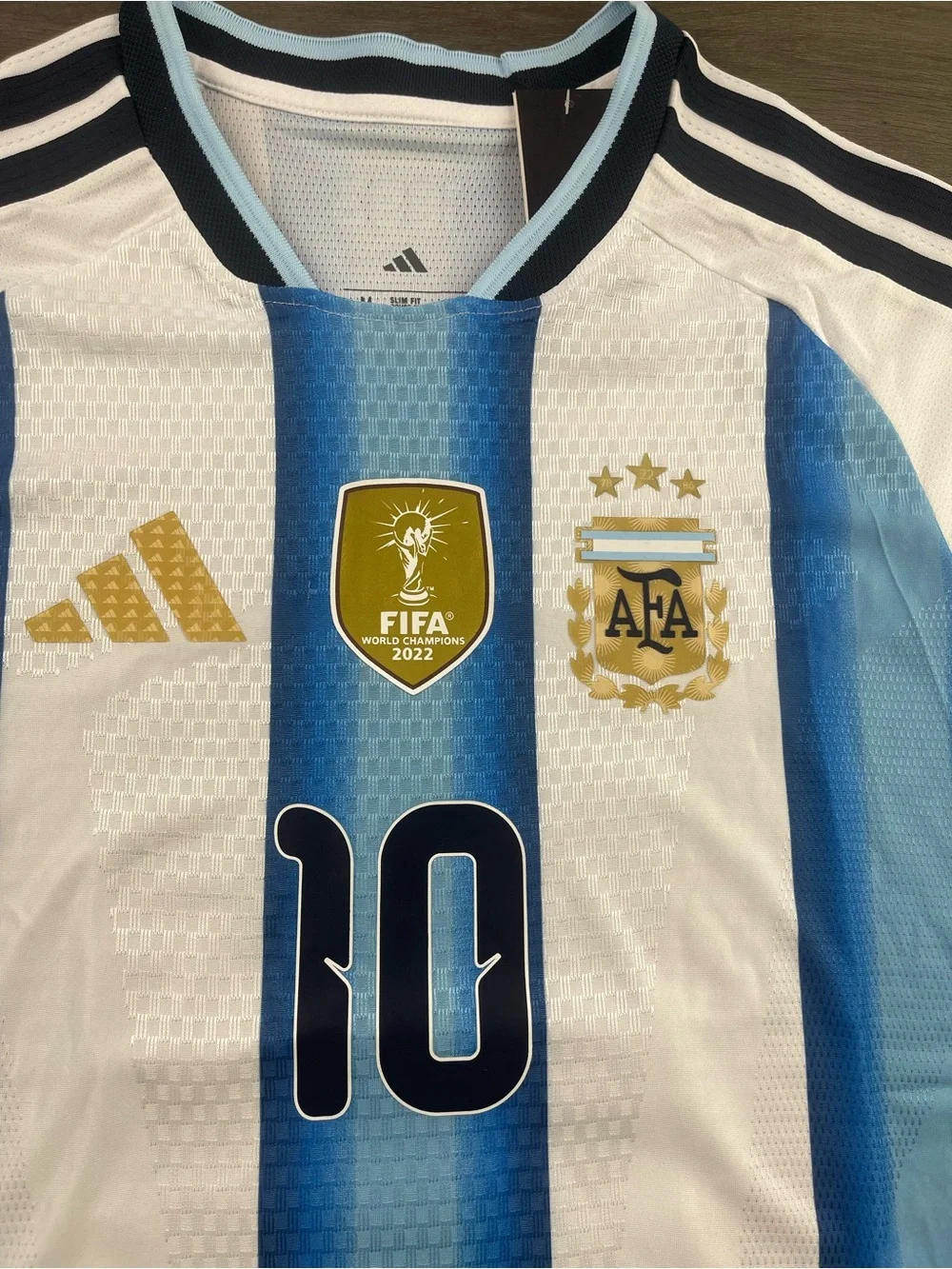 Adidas Argentina #10 Soccer Jersey - Blue & White